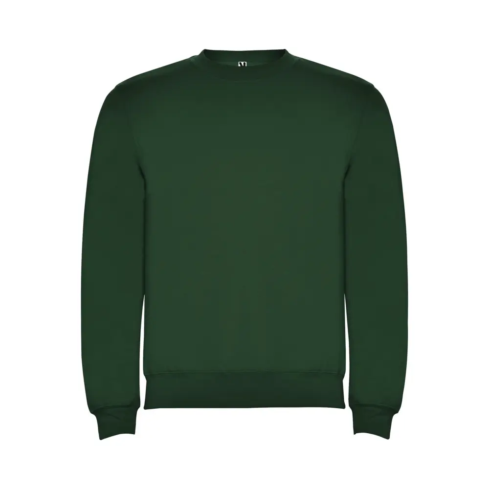 Clasica 280 g/m² unisex sweater med rund hals i farven Flaskegrøn