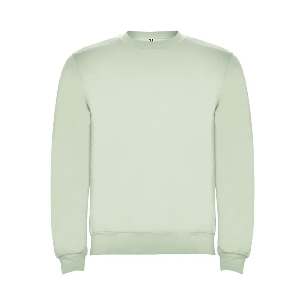 Clasica 280 g/m² unisex sweater med rund hals i farven Tågegrøn