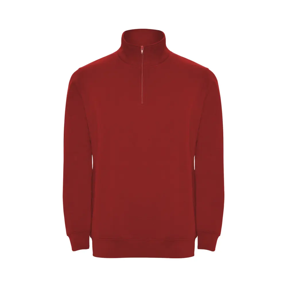 Aneto 280 g/m² sweatshirt med kvart lynlås i farven Rød