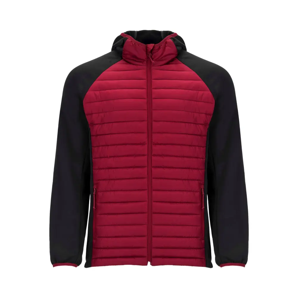 Minsk unisex hybrid isolerende jakke i farven Rød / Ensfarvet sort