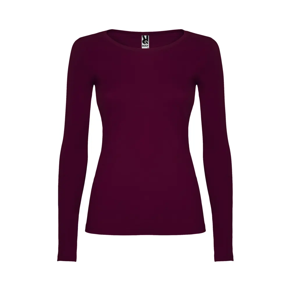 Extreme 160 g/m² langærmet t-shirt til kvinder i farven Granat