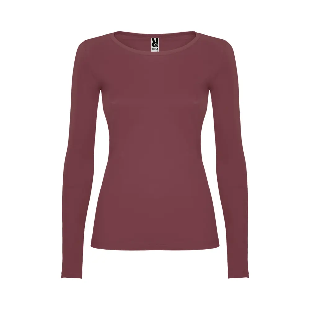 Extreme 160 g/m² langærmet t-shirt til kvinder i farven Bærrød