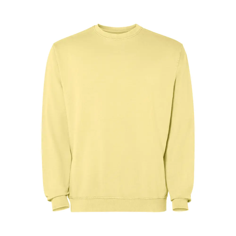 Jaya 250 g/m² unisex sweater med rund hals i farven Gul