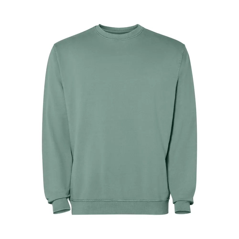 Jaya 250 g/m² unisex sweater med rund hals i farven Mørkegrøn