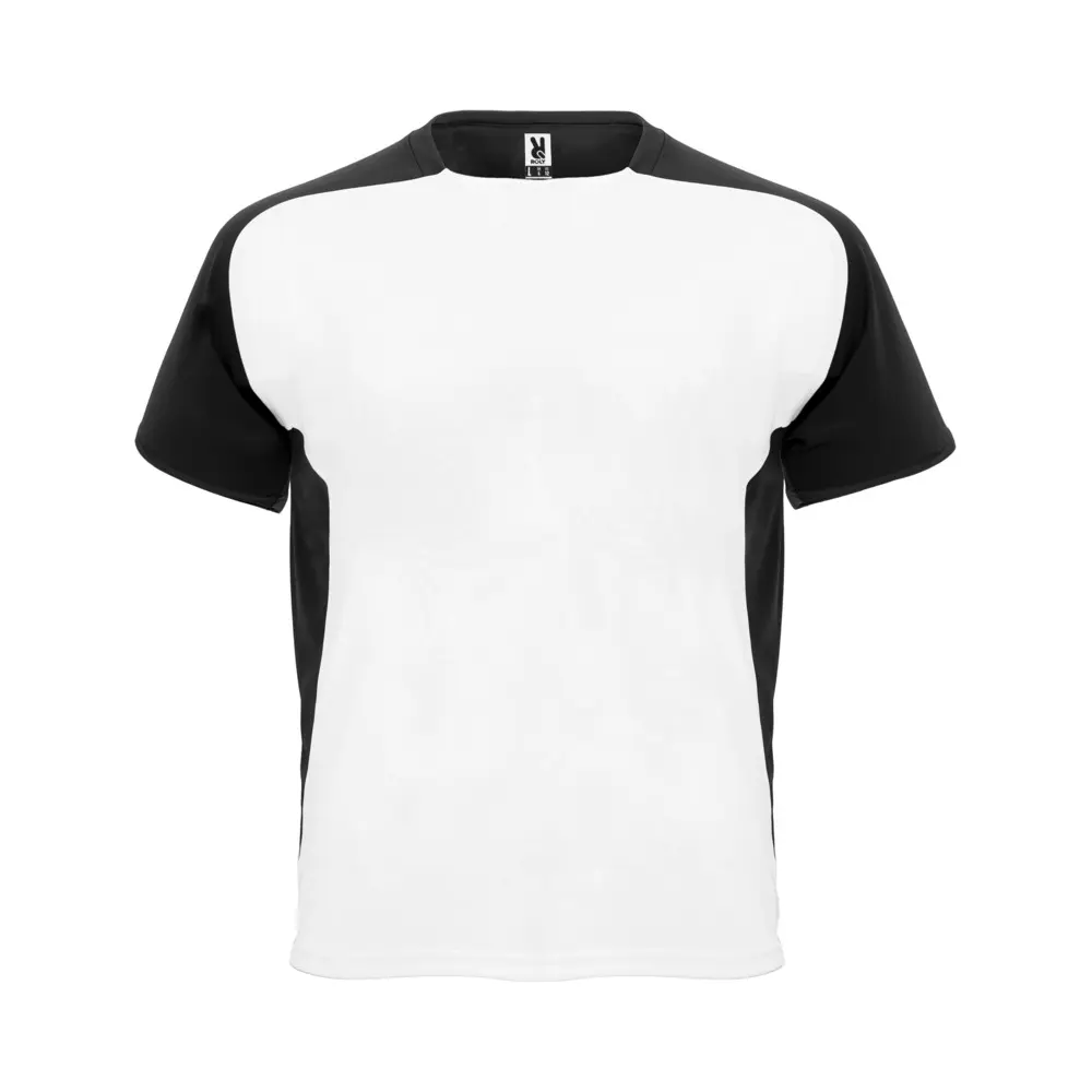 Bugatti kortærmet unisex sports t-shirt i farven Hvid / Ensfarvet sort
