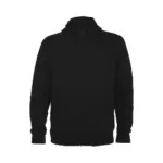 Montblanc 280 g/m² unisex hættetrøje med lynlås i farven Ensfarvet sort