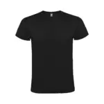 Atomic 150 g/m² kortærmet unisex t-shirt i farven Ensfarvet sort
