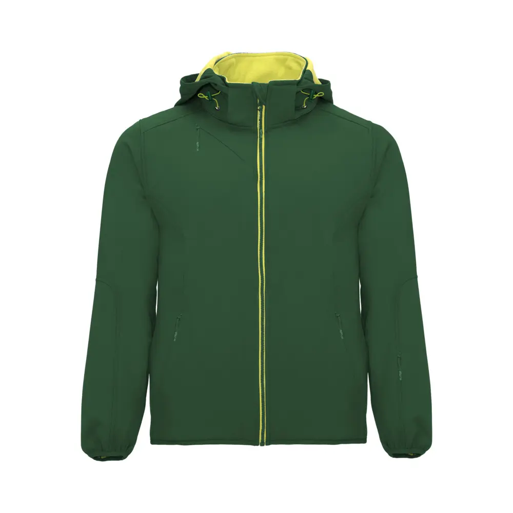 Sibirien unisex softshelljakke i farven Flaskegrøn