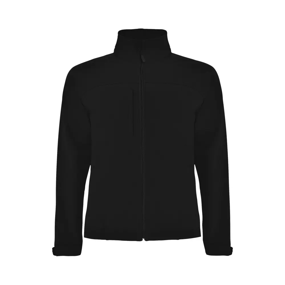 Rudolph unisex softshelljakke i farven Ensfarvet sort