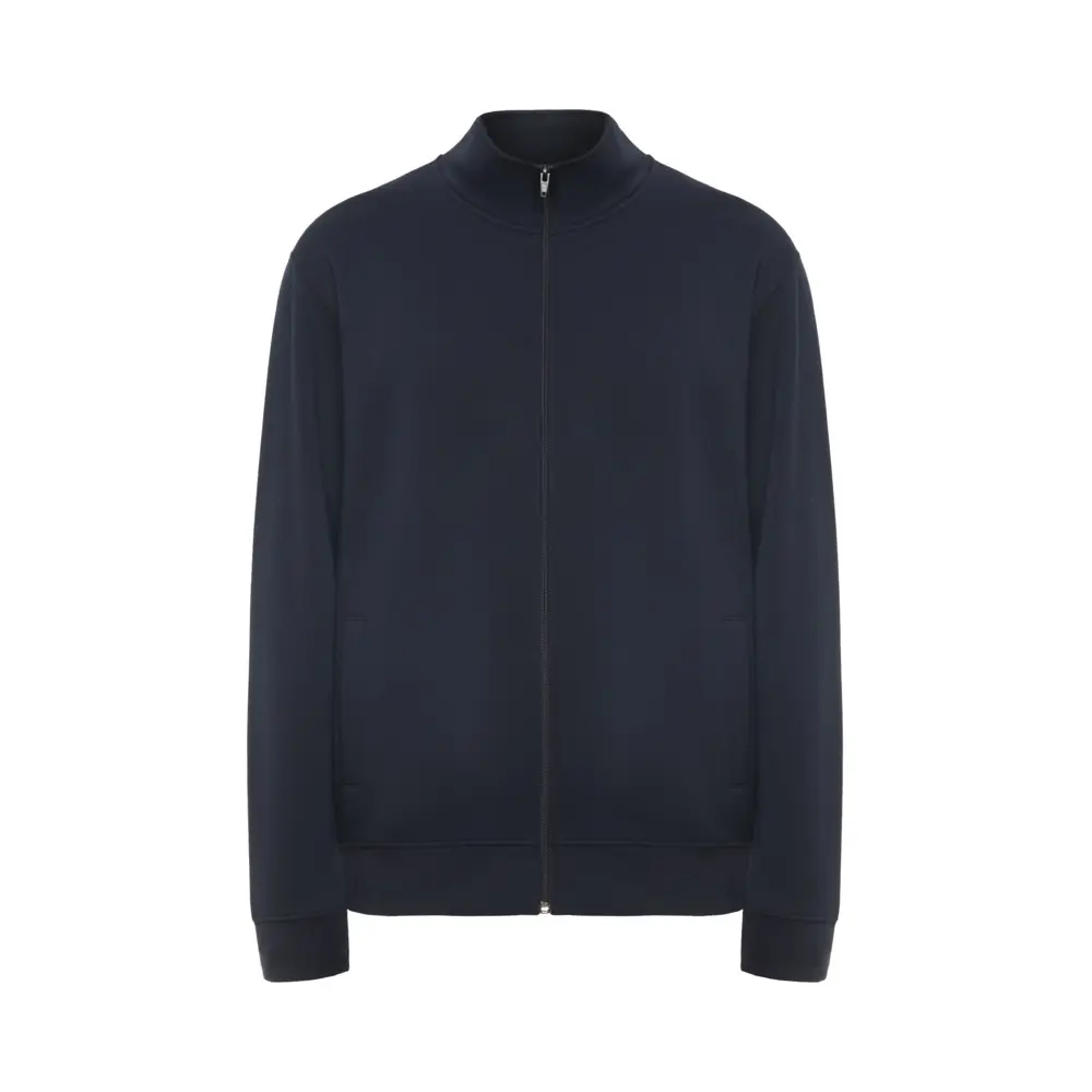 Ulan 280 g/m² unisex trøje med fuld lynlås i farven Marineblå