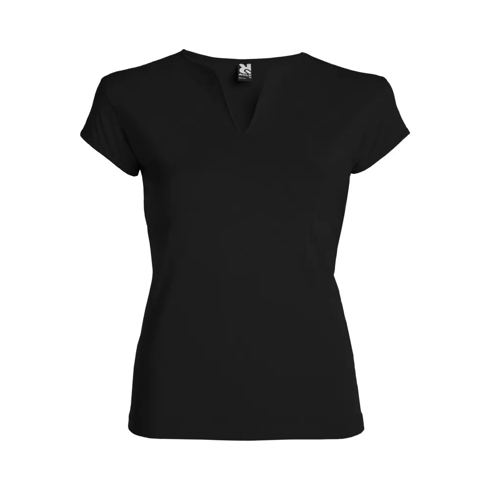 Belice 200 g/m² kortærmet t-shirt til kvinder i farven Ensfarvet sort
