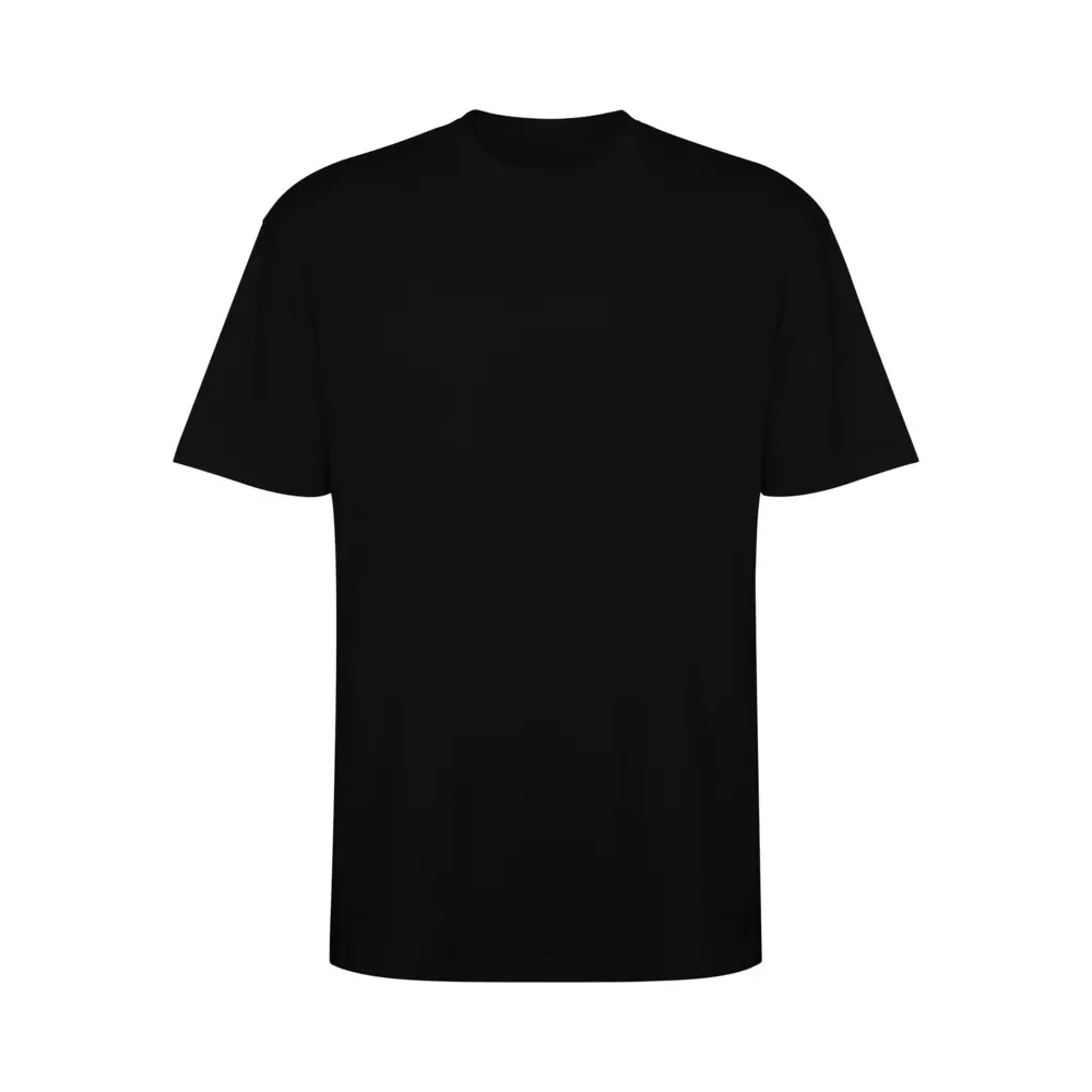 Bull 210 g/m² genvundet kortærmet unisex T-shirt i farven Ensfarvet sort
