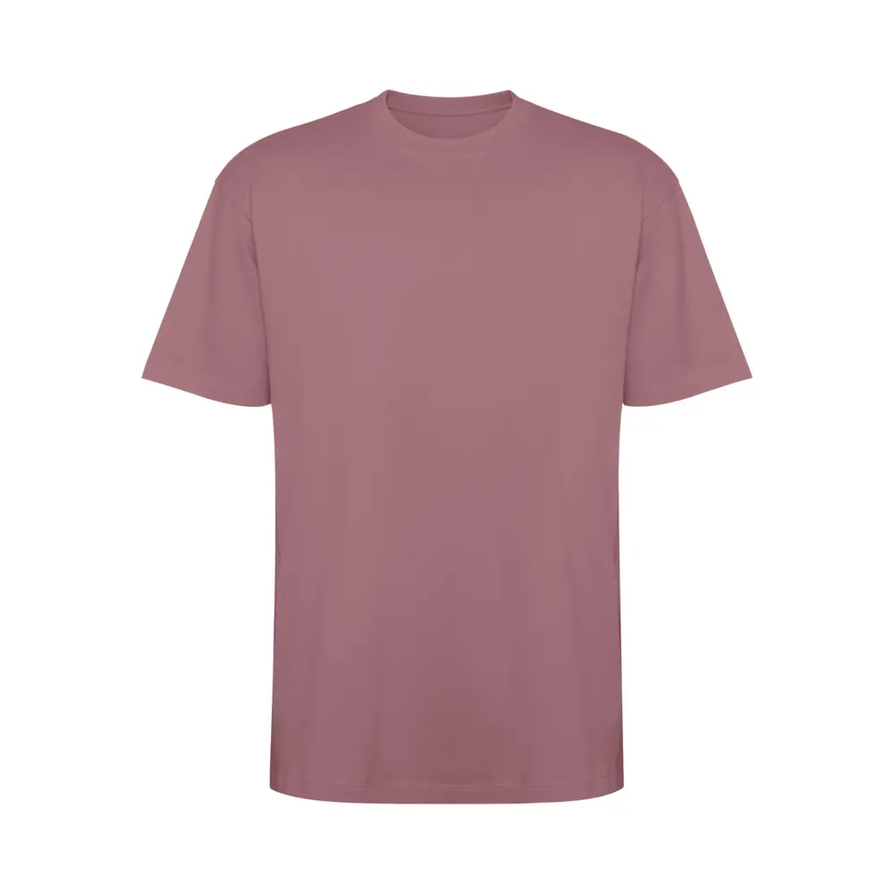 Bull 210 g/m² genvundet kortærmet unisex T-shirt i farven Bleg rød