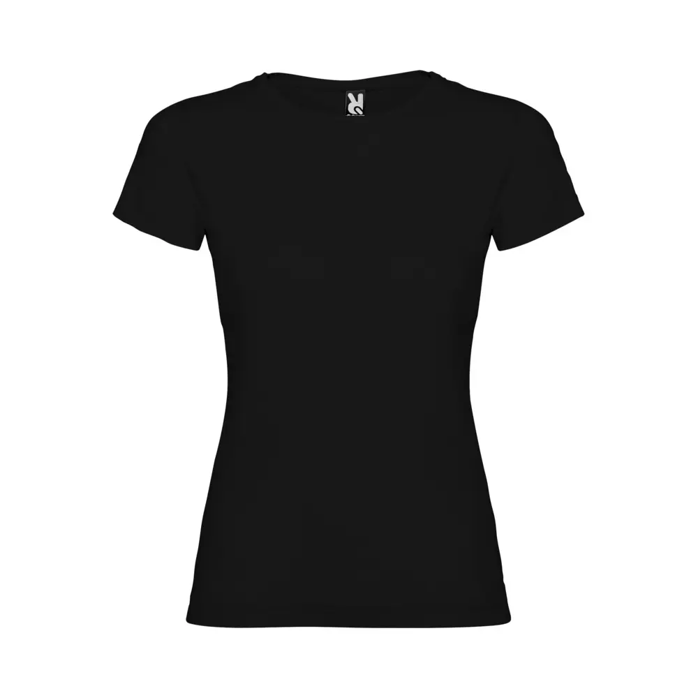 Jamaica 155 g/m² kortærmet t-shirt til kvinder i farven Ensfarvet sort