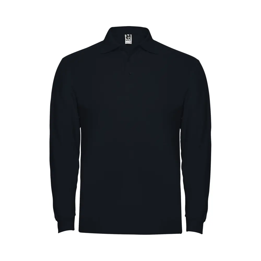 Estrella 220 g/m² langærmet polo til mænd i farven Marineblå