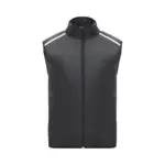 Jannu unisex letvægts bodywarmer til løb i farven Ensfarvet sort